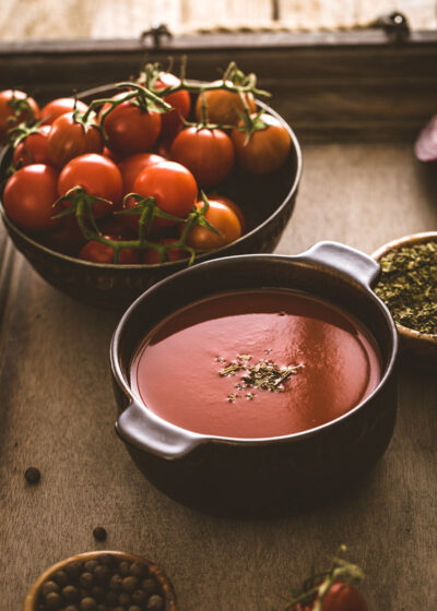 økologisk tomat suppe